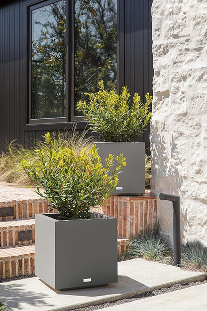Veradek Block Series Cube Plastic Planter