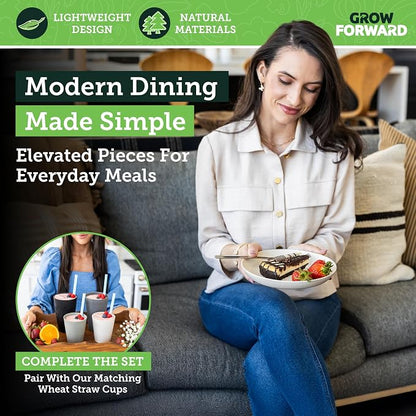 Grow Forward Premium Wheat Straw Plates