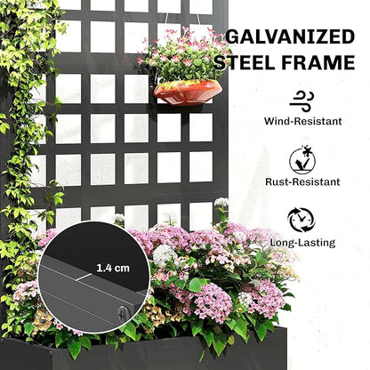 Outsunny Galvanized Raised Garden Bed