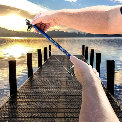 Whistytwig Telescopic Fishing Rod - Versatile Retractable Telescoping Fishing Pole, Collapsible Fishing Rod, Ideal Travel Rod