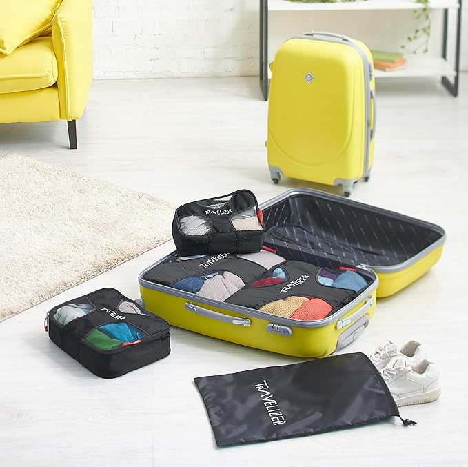 Travel Packing Cubes 5 pcs Luggage Organizer Set for Bag & Suitcase