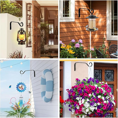 4pcs Wall Mounted Plant Hanger, Indoor/Outdoor Decorative Hook