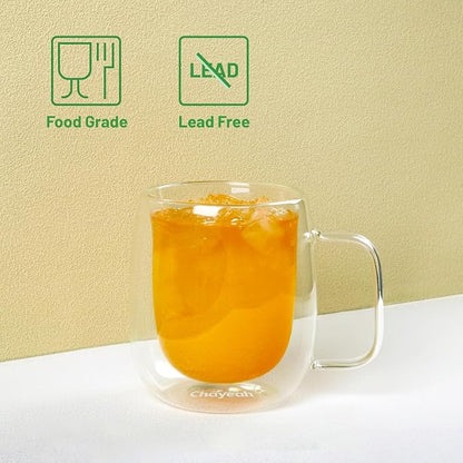 Double Wall Glasses, 14 OZ Insulated Mugs