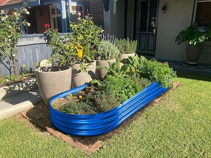 Land Guard Galvanized Raised Garden Bed Kit, Galvanized Planter Raised Garden
