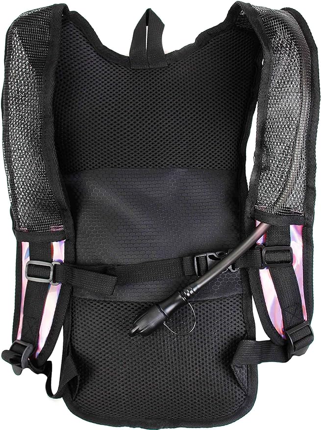 Sojourner Rave Hydration Pack - Hydration Backpack - Hydropack with 2L Bladder - Water Backpack for Festivals, Hiking, Running, Biking and More